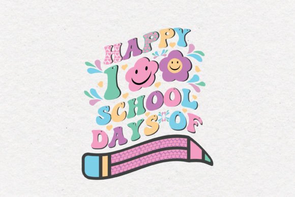 100 Days of School PNG-SVG Sublimation for Blog and Craft Projects