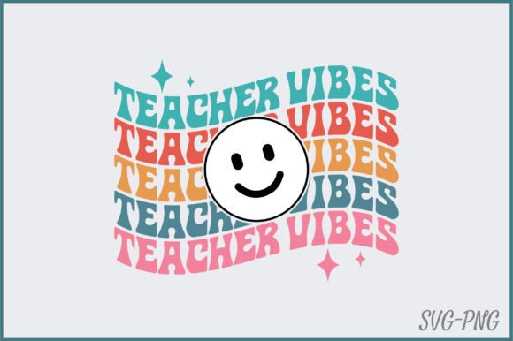 About Retro Teacher Vibes SVG Design for Crafts & Graphics