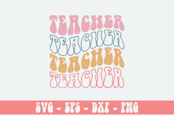 About Teacher Retro Svg Design: A Versatile Graphic for Crafts