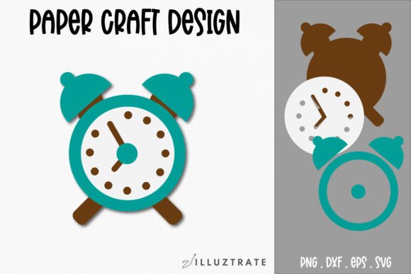 Alarm Clock Paper Crafting SVG School Review