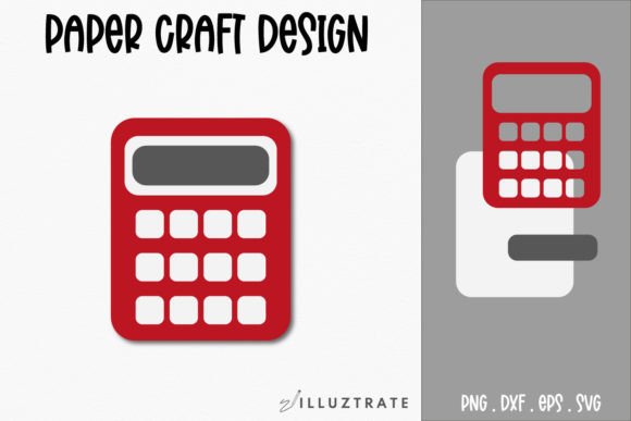 Calculator Paper Crafting SVG School: A Versatile Graphic Design Asset for Crafts and Branding