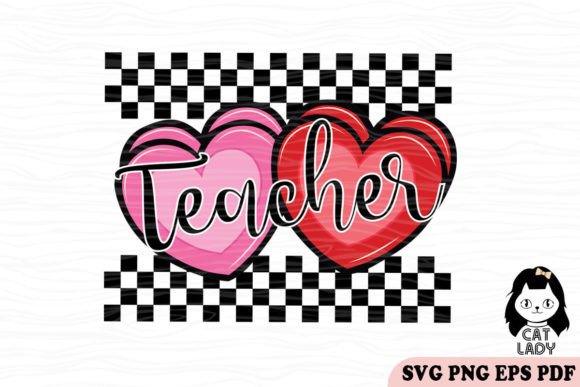 Candy Heart Teacher Valentine SVG PNG: A Vibrant Graphic Design Asset for Crafts and Commercial Projects