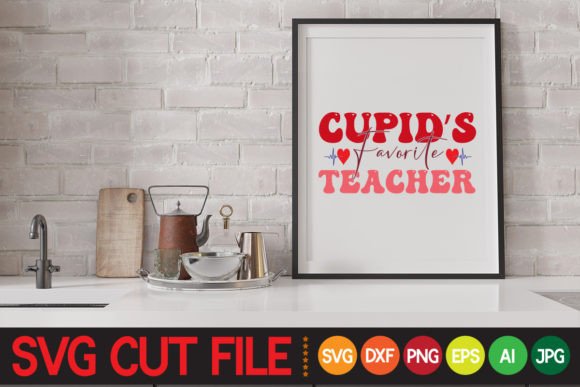 Cupid’s Favorite Teacher Retro Svg: A Graphics Asset for Heartfelt Branding