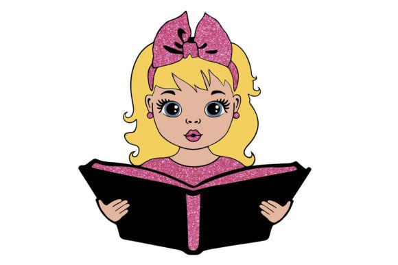 Girl Reading Book SVG: A Versatile Craft Graphic for Modern Branding