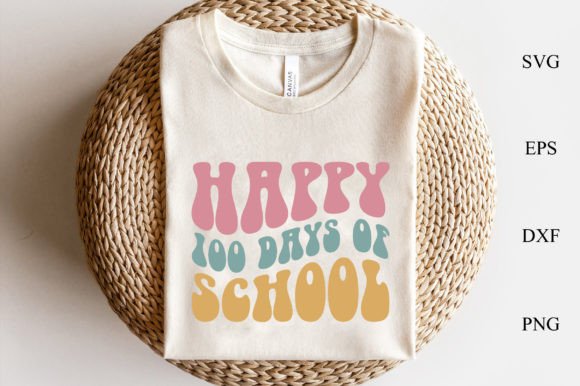 Happy 100 Days of School Retro Svg: A Timeless Graphic for Crafts and Branding