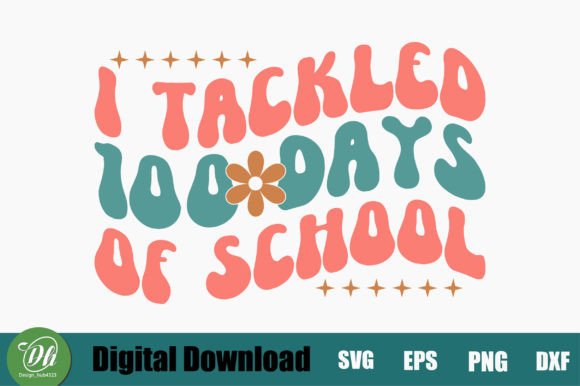 I Tackled 100 Days of School Retro SVG: A Versatile Graphic for Crafts and Branding