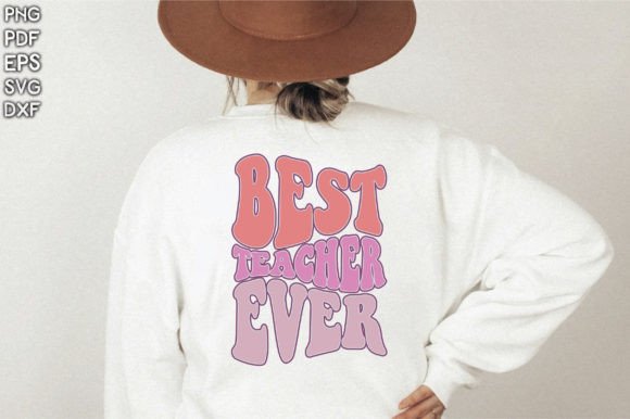 Retro Best Teacher Ever SVG Vol-1: A Versatile Graphic for Crafts