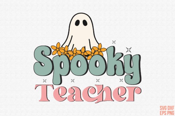 Spooky Teacher Retro SVG: A Nostalgic Embroidery Design for Creative Projects