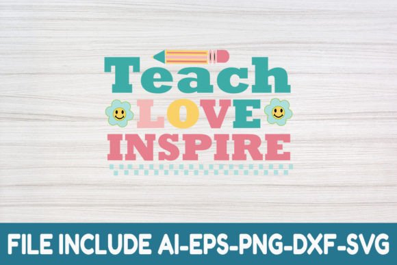 Teach Love Inspire- Teacher Retro Svg Review