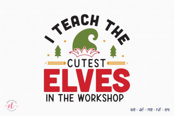 Teacher Christmas SVG Design: A Versatile Graphic for Crafts and Merch