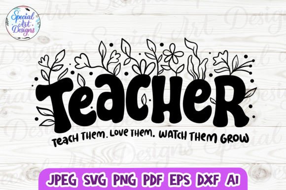 Teacher Flower SVG for Crafts and Graphics: A Handmade Design That Elevates Content