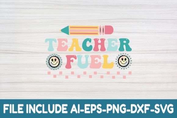 Teacher Fuel – Teacher Retro SVG Design Review
