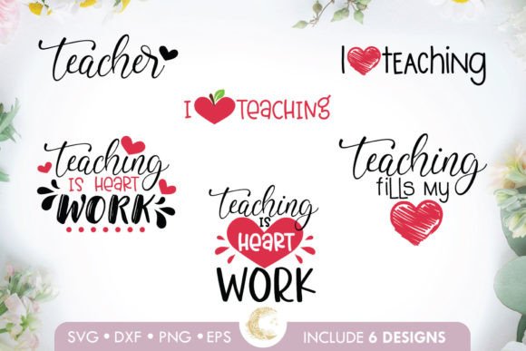 Teacher Love School Bundle SVG – A Must-Have Graphic for Crafts and Handmade Businesses