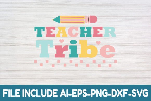 Teacher Tribe Retro SVG – A Versatile Graphic Design Asset for Creative Crafts