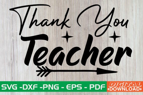 Thank You Teacher Retro SVG: A Versatile Graphic Design Asset for Crafts and Marketing